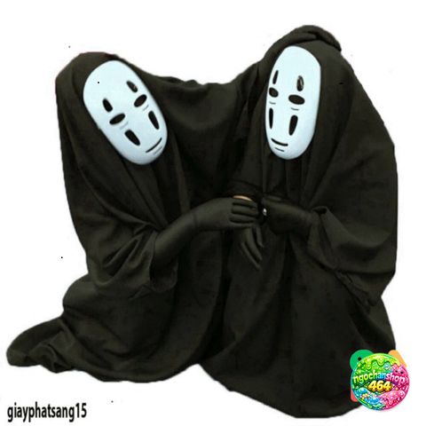 Bộ Trang Phục Vô Diện Đen cho Cosplay - Mặt Nạ, Áo Choàng và Găng Tay Siêu Anh Hùng Dành Cho Trẻ Em và Người Lớn