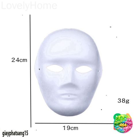 Mặt Nạ Giấy Trắng DIY Trang Điểm Halloween Cho Bé - Mặt Nạ Hóa Trang Sáng Tạo, Thoải Mái và Thân Thiện Với Môi Trường