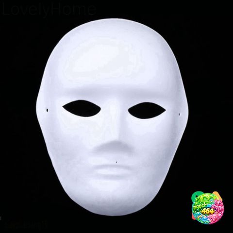 Mặt Nạ Giấy Trắng DIY Trang Điểm Halloween Cho Bé - Mặt Nạ Hóa Trang Sáng Tạo, Thoải Mái và Thân Thiện Với Môi Trường