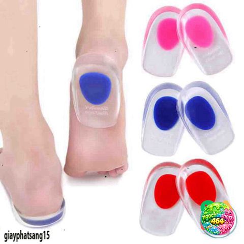 Cặp Lót Giày Silicone Nâng Cao Gót Chân êm Ái Cho Nam & Nữ - Chất Liệu Mềm Dẻo, Tái Sử Dụng, Nhiều Kích Cỡ