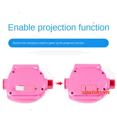 Đồng Hồ LED Hoạt Hình 3D Chiếu 24 Hình Dễ Thương Cho Bé - Quà Tặng Sinh Nhật, Halloween, Giáng Sinh, Phù Hợp 3-14 Tuổi