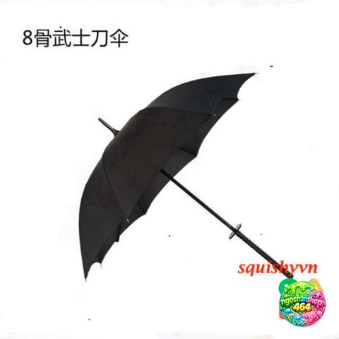 Ô Dù Katana Đen - Dù Che Mưa Chống Bão Cán Kiếm Nhật Siêu Bền, Thiết Kế Độc Đáo và Chắc Chắn 16 Nan 100cm