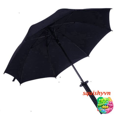 Ô Dù Katana Đen - Dù Che Mưa Chống Bão Cán Kiếm Nhật Siêu Bền, Thiết Kế Độc Đáo và Chắc Chắn 16 Nan 100cm