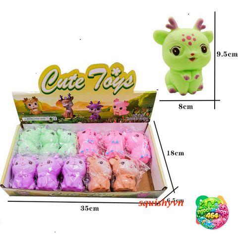 Đồ Chơi Squishy Hươu Sao 6 Chấm - Mochi Giải Tỏa Căng Thẳng Dễ Thương, Đồ Chơi Trẻ Em An Toàn và Độc Đáo