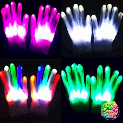 Găng tay LED Phát Sáng 7 Chế Độ - Đồ Chơi Phá Cách Chuyên Dụng Cho Hòa Nhạc & Tiệc Tùng