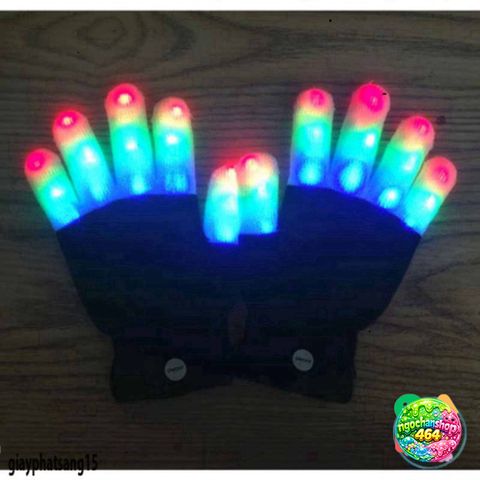 Găng tay LED Phát Sáng 7 Chế Độ - Đồ Chơi Phá Cách Chuyên Dụng Cho Hòa Nhạc & Tiệc Tùng