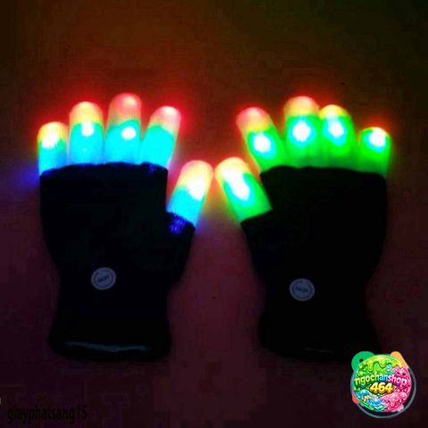 Găng tay LED Phát Sáng 7 Chế Độ - Đồ Chơi Phá Cách Chuyên Dụng Cho Hòa Nhạc & Tiệc Tùng