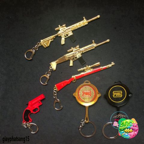 Móc Khóa PUBG Kim Loại - Chảo, Mũ, Giáp, Balo - Phụ Kiện Thời Trang Dành Cho Fan Game PUBG