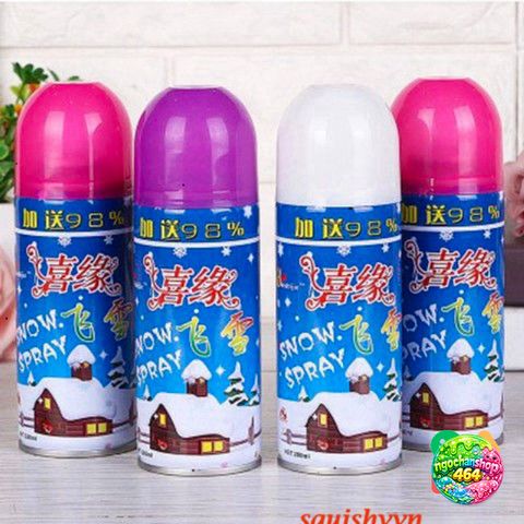 Bình Xịt Tuyết Siêu Chất Cho Trang Trí Noel - Phụ Kiện Giáng Sinh Độc Đáo, Dễ Dàng Xịt Trên Kính và Cây Thông