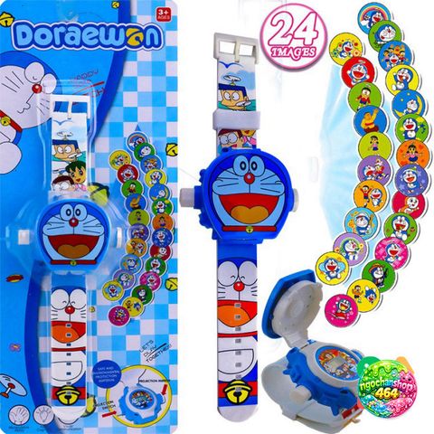 Đồng Hồ Chiếu 3D Cho Trẻ Em - 24 Hình Hoạt Hình Đô Rê Mon, Spiderman, Iron Man, Batman - Đồng Hồ Kỹ Thuật Số Thời Trang