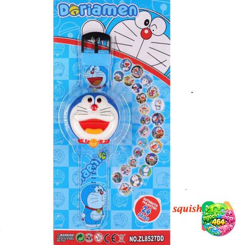 Đồng Hồ Chiếu 3D Cho Trẻ Em - 24 Hình Hoạt Hình Đô Rê Mon, Spiderman, Iron Man, Batman - Đồng Hồ Kỹ Thuật Số Thời Trang