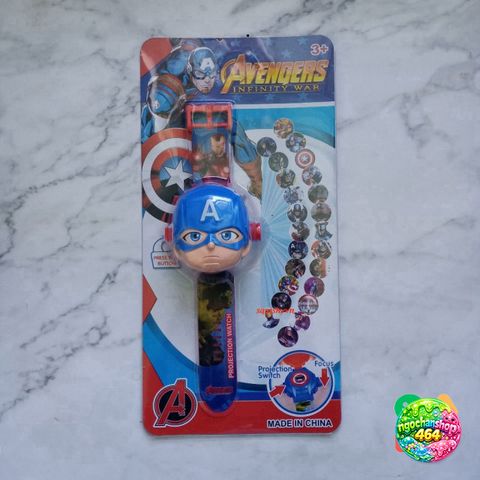Đồng Hồ Chiếu 3D Cho Trẻ Em - 24 Hình Hoạt Hình Đô Rê Mon, Spiderman, Iron Man, Batman - Đồng Hồ Kỹ Thuật Số Thời Trang