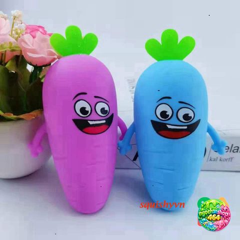 Biểu Cảm Củ Cà Rốt Jumbo - Đồ Chơi Mềm Xốp Giảm Stress Dễ Thương Cho Trẻ Em - Quà Tặng Ngộ Nghĩnh