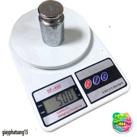 Cân Điện Tử Mini FS-400 - Màn Hình LCD HD 10kg/1g, Dễ Sử Dụng, Pin Tặng Kèm - Cân Nhà Bếp Sang Trọng, Thời Trang