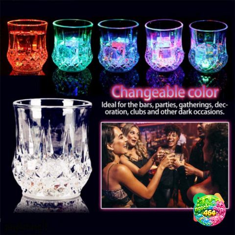 Cốc Uống Rượu/Bia LED 270ML Phát Sáng - Cốc Thủy Tinh Acrylic Trang Trí Tiệc Tùng, Bar và Câu Lạc Bộ