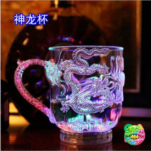 Cốc Uống Rượu/Bia LED 270ML Phát Sáng - Cốc Thủy Tinh Acrylic Trang Trí Tiệc Tùng, Bar và Câu Lạc Bộ