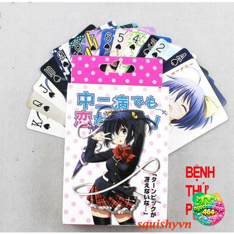 Bộ Thẻ Bài Poker Anime Love Chunibyo 52 Lá - Quà Tặng Đặc Biệt Cho Fan Manga & Anime Yêu Thích