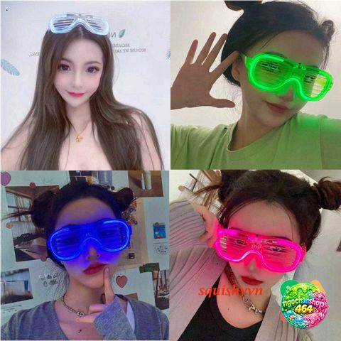 Kính Mắt LED Phát Sáng Đa Sắc - Kính Râm Tiệc Tùng Màu Đỏ, Xanh Dương, Xanh Lá, Trắng - Phụ Kiện Thời Trang Nổi Bật