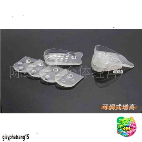 Bộ 10 Miếng Lót Giày Silicon Tăng Chiều Cao - Chống Đau Chân, Tùy Chỉnh Chiều Cao Dễ Dàng, Phù Hợp Mọi Loại Giày