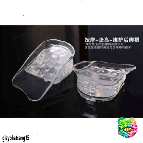 Bộ 10 Miếng Lót Giày Silicon Tăng Chiều Cao - Chống Đau Chân, Tùy Chỉnh Chiều Cao Dễ Dàng, Phù Hợp Mọi Loại Giày