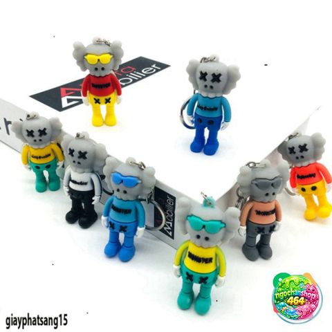 Móc Khóa Silicone KAWS Dễ Thương - Phụ Kiện Thời Trang Cao Su Mềm, Treo Balo, Túi Xách, Quà Tặng HYPEBEAST