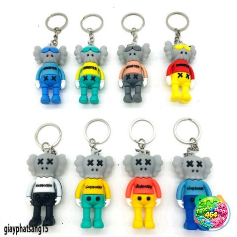Móc Khóa Silicone KAWS Dễ Thương - Phụ Kiện Thời Trang Cao Su Mềm, Treo Balo, Túi Xách, Quà Tặng HYPEBEAST