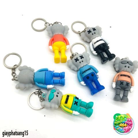 Móc Khóa Silicone KAWS Dễ Thương - Phụ Kiện Thời Trang Cao Su Mềm, Treo Balo, Túi Xách, Quà Tặng HYPEBEAST