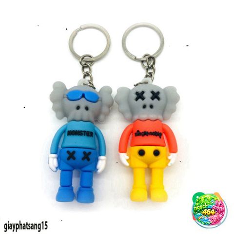 Móc Khóa Silicone KAWS Dễ Thương - Phụ Kiện Thời Trang Cao Su Mềm, Treo Balo, Túi Xách, Quà Tặng HYPEBEAST