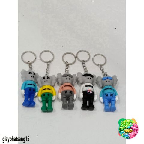 Móc Khóa Silicone KAWS Dễ Thương - Phụ Kiện Thời Trang Cao Su Mềm, Treo Balo, Túi Xách, Quà Tặng HYPEBEAST