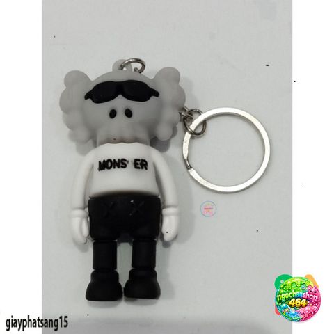Móc Khóa Silicone KAWS Dễ Thương - Phụ Kiện Thời Trang Cao Su Mềm, Treo Balo, Túi Xách, Quà Tặng HYPEBEAST
