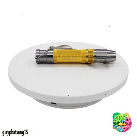 Đế Xoay Trưng Bày Sản Phẩm 360 Độ Nhỏ 20cm & 16cm - Đồ Trang Trí, Chụp Hình, Quay Video, Có Công Tắc USB, Màu Đen/Trắng