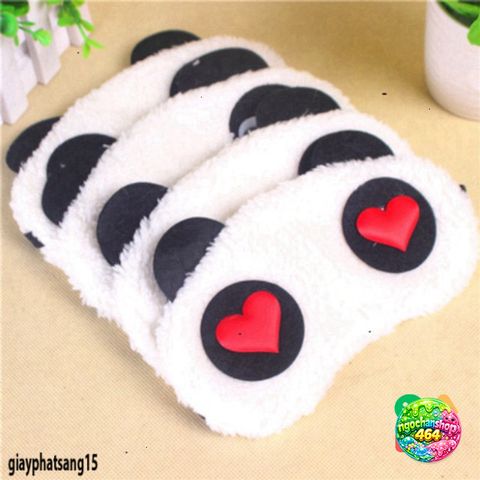 Mặt Nạ Ngủ Gấu Panda Dễ Thương - Bịt Mắt Du Lịch Mềm Mại, Tiện Lợi Cho Giấc Ngủ Thoải Mái