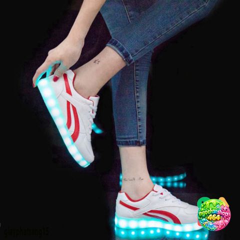 Giày Thể Thao LED Phát Sáng 7 Màu - Giày Đèn LED Thời Trang Nam/Nữ, 8 Chế Độ Đổi Màu, Tiện Lợi Cho Sinh Nhật, Tiệc Tùng