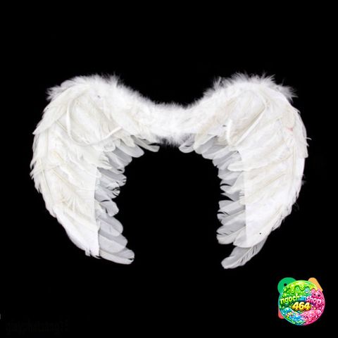 Cặp Vest Thiên Thần Bé Gái Màu Trắng - Trang Phục Halloween, Tiệc Giáng Sinh Đáng Yêu Với Cánh Lông Vũ Cao Cấp
