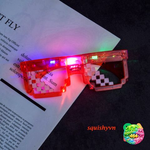 Kính THUG LIFE LED 7 Màu Phát Sáng - Kính Mát Tiệc Tùng Thời Trang TikTok, Quà Tặng Cho Nam Nữ