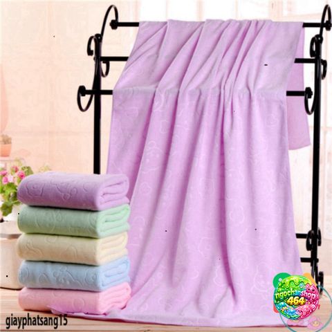 Khăn Tắm Nhật Bản Khổ Lớn 1m4x70cm - Mềm Mịn 180GRAM, Thấm Hút Nhanh, An Toàn Cho Da Trẻ Em