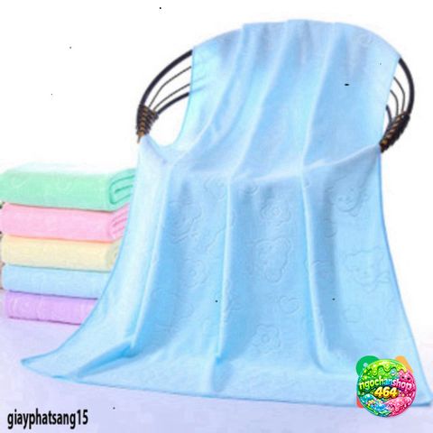 Khăn Tắm Nhật Bản Khổ Lớn 1m4x70cm - Mềm Mịn 180GRAM, Thấm Hút Nhanh, An Toàn Cho Da Trẻ Em