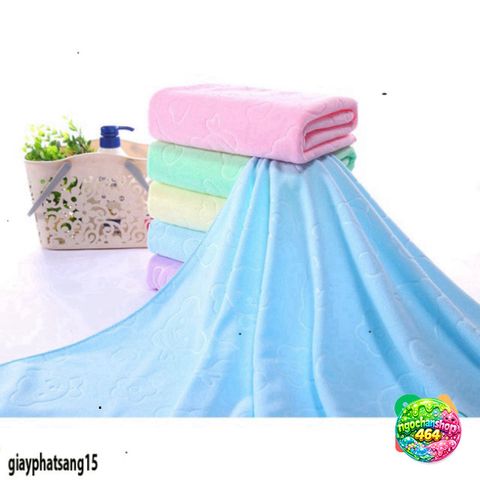 Khăn Tắm Nhật Bản Khổ Lớn 1m4x70cm - Mềm Mịn 180GRAM, Thấm Hút Nhanh, An Toàn Cho Da Trẻ Em