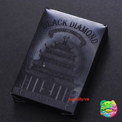 Bộ Bài Tây Cao Cấp Mạ Đen Vàng 24K Chống Thấm Nước - Bài Poker Nhựa PVC Độc Đáo cho Game Thủ và Ảo Thuật
