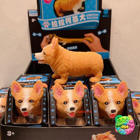 Đồ Chơi Squishy Hình Chó Corgi Dễ Thương - Giảm Stress Cho Bé - An Toàn, Đồ Chơi Phát Triển Trí Tuệ, Chất Liệu PU Mềm mại