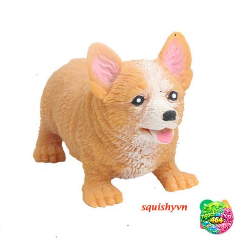 Đồ Chơi Squishy Hình Chó Corgi Dễ Thương - Giảm Stress Cho Bé - An Toàn, Đồ Chơi Phát Triển Trí Tuệ, Chất Liệu PU Mềm mại