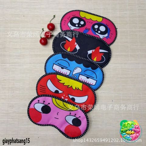 Khăn Che Mắt Manga Dễ Thương - Khả Năng Chống Nắng, Thiết Kế Hoạt Hình Ngẫu Nhiên, Phụ Kiện Ngủ Dễ Chịu, Đồ Chơi Thời Trang