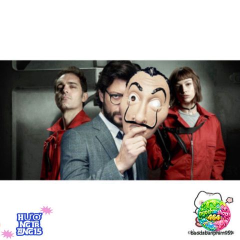 Mặt Nạ Money Heist - Phụ Kiện Hóa Trang La Casa de Papel Chống Bụi, Thoáng Khí Dành Cho Người Lớn và Trẻ Em 5 Tuổi Trở Lên