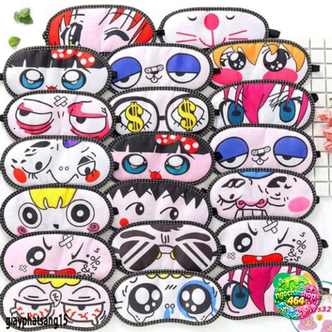 Bịt Mắt Ngủ Siêu Cute Hàn Quốc - Eye Mask Ngộ Nghĩnh Có Gel & Không Gel, Tiện Lợi Cho Giấc Ngủ Ngon Lành