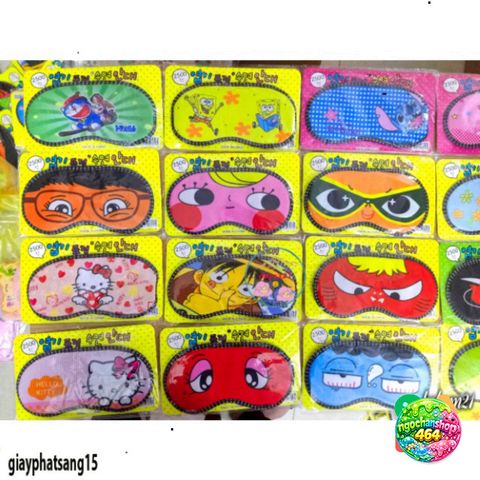 Bịt Mắt Ngủ Siêu Cute Hàn Quốc - Eye Mask Ngộ Nghĩnh Có Gel & Không Gel, Tiện Lợi Cho Giấc Ngủ Ngon Lành