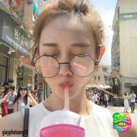 Kính Mát Tròn Nobita Giả Cận - Gọng Kim Loại Chắc Chắn, Thời Trang Cho Nam Nữ, Tròng Kính 0 Độ, Cute Chụp Ảnh