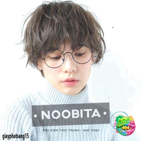 Kính Mát Tròn Nobita Giả Cận - Gọng Kim Loại Chắc Chắn, Thời Trang Cho Nam Nữ, Tròng Kính 0 Độ, Cute Chụp Ảnh