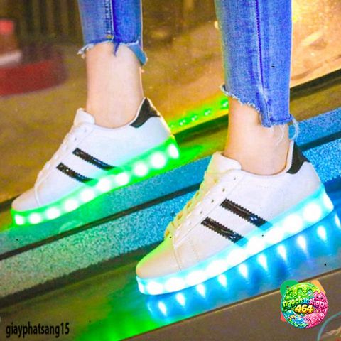 Giày Thể Thao LED Phát Sáng Đổi Màu Cao Cấp Hàn Quốc - 8 Chế Độ Ánh Sáng, Nam Nữ Thời Trang Xuân Hè