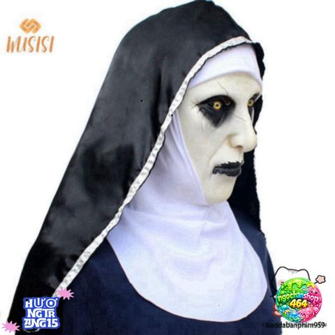 Khẩu Trang Ma Quái Valak - Mặt Nạ Cao Su Halloween Độc Đáo Cho Tiệc Hóa Trang, Phụ Kiện Vui Chơi ấn Tượng
