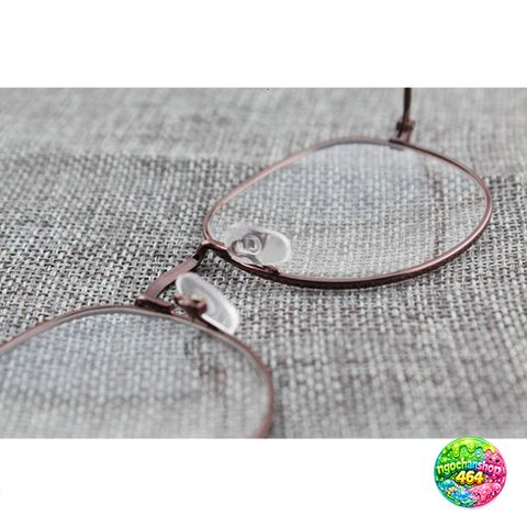 Kính Mắt Mèo Vintage Thời Trang - Kính Ngố Chống Bụi và Nắng Gió, Chất Liệu Kim Loại Bền Đẹp, Phù Hợp Nam Nữ